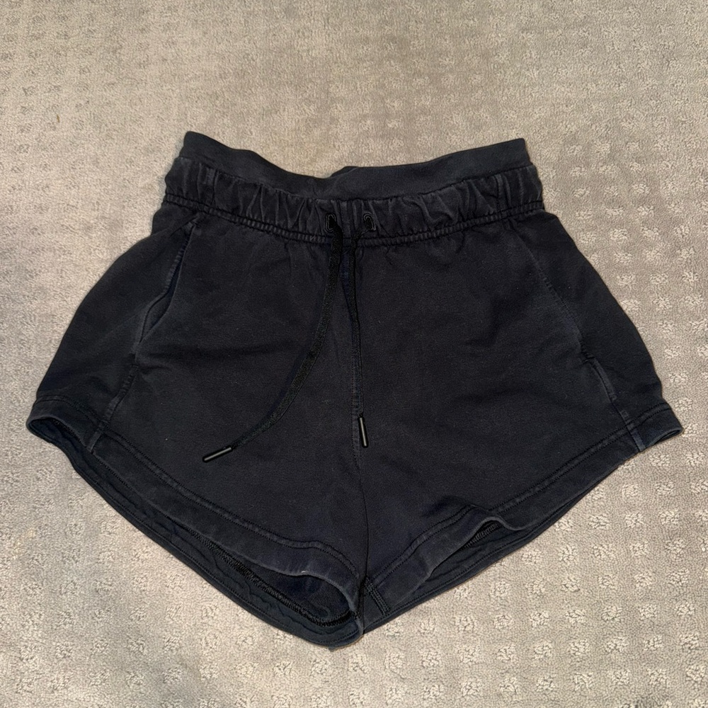 Lululemon Athletica Black Athletic Shorts Lightweight Elastic Waist
